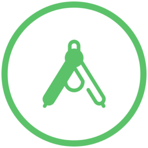green protractor icon