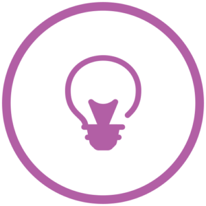 purple lightbulb icon