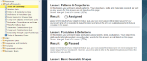 Online Educations Tools of Geometry lessons