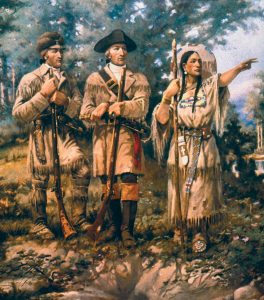 Lewis and Clark at Three Forks