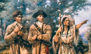 Lewis and Clark at Three Forks